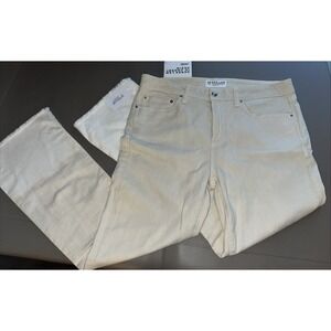 Derek Lam IO Crosby Denim Jane Oatmeal Cream Wide Leg Jeans Women's Size 32